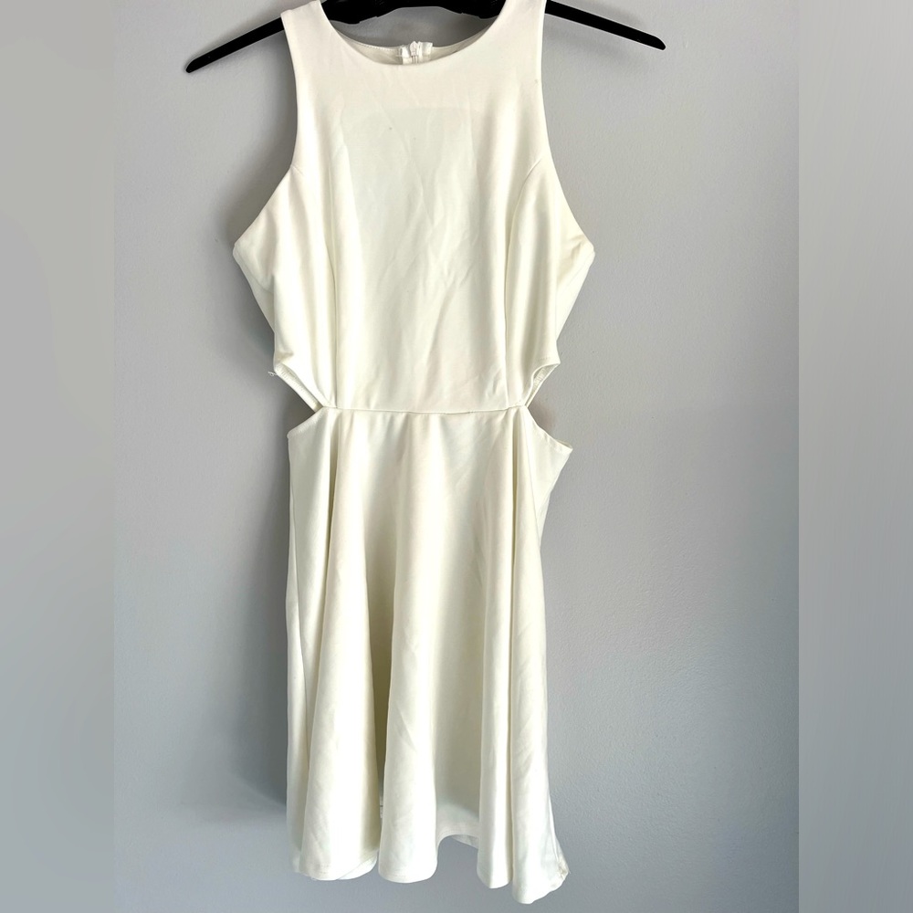 White mini dress